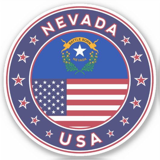 Nevada Aufkleber (Vorderseite)