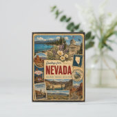 Nevada Authentische Vintage-Postkarte Postkarte (Stehend Vorderseite)