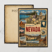 Nevada Authentische Vintage-Postkarte Postkarte (Vorne/Hinten)