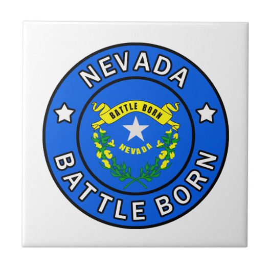Nevada Battle Geboren Fliese (Vorderseite)