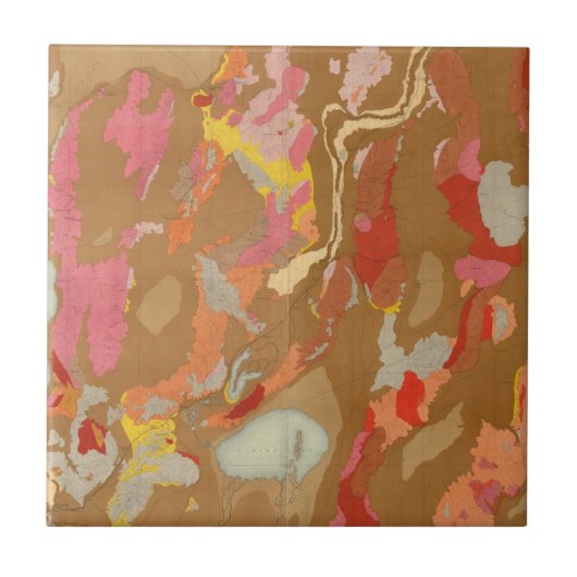 Nevada-Becken geologisch Fliese (Vorderseite)