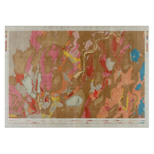 Nevada-Becken geologisch Schneidebrett (Vorderseite)