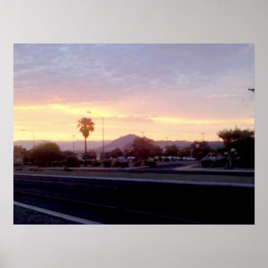 Nevada bei Sonnenuntergang Poster (Vorne)