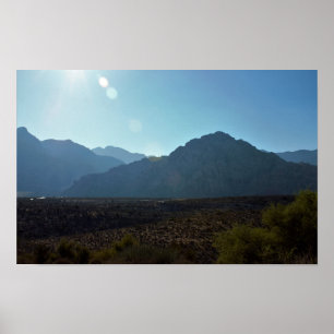 Nevada Berg Wüste Poster