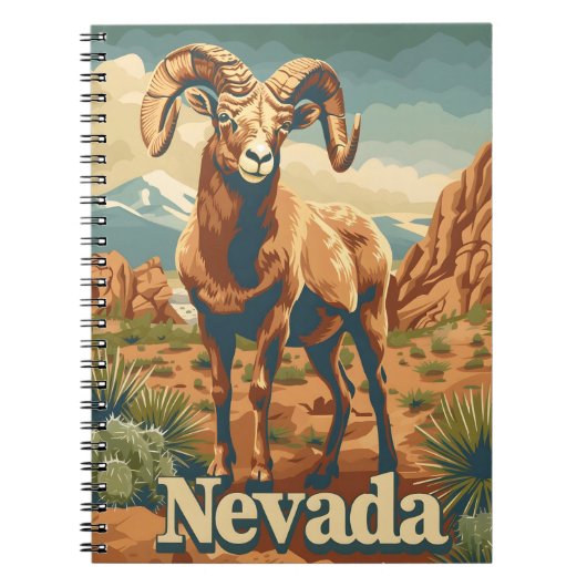 Nevada Bighorn Sheep Notizblock (Vorderseite)