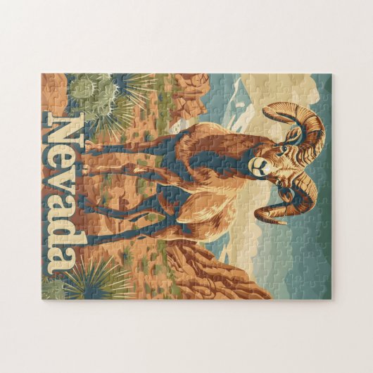 Nevada Bighorn Sheep Puzzle (Horizontal)