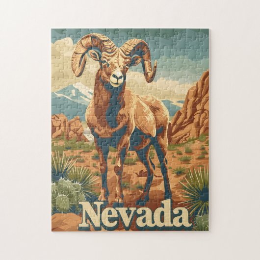 Nevada Bighorn Sheep Puzzle (Vertikal)