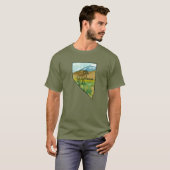 Nevada Bighorn Wildlife Wüste Gebirge T-Shirt (Vorne ganz)