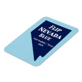 Nevada Blue im Jahr 2024 gedreht Magnet (Linke Seite)