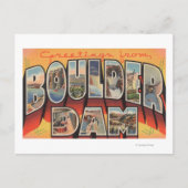 Nevada - Boulder Dam - Große Briefmarkenszenen Postkarte (Vorderseite)