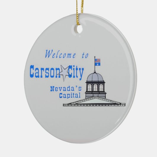 NEVADA Carson City Keramikornament (Links)