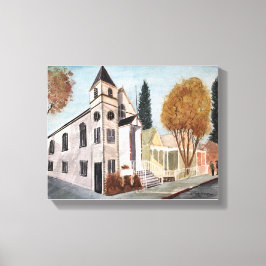 NEVADA CITY - Aquarell, Leinwand-Druck Leinwanddruck