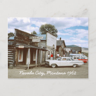 Nevada City Montana Postkarte