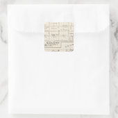 Nevada Colony Quadratischer Aufkleber (Tasche)