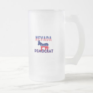 Nevada Demokrat Mattglas Bierglas