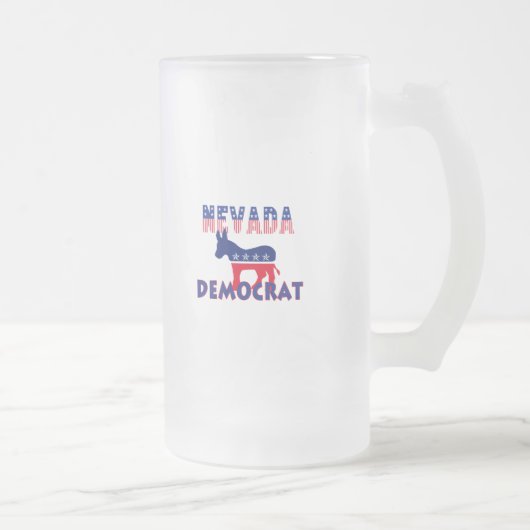 Nevada Demokrat Mattglas Bierglas (Rechts)