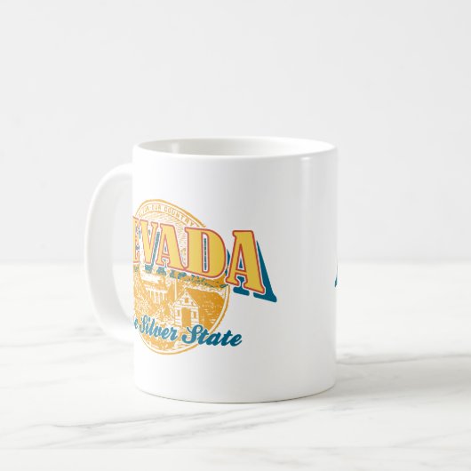 Nevada - Der Silberner Staat Kaffeetasse (Vorderseite Links)
