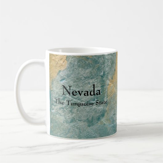 Nevada Der türkisfarbene Staat Kaffeetasse (Links)