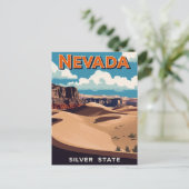 Nevada Desert Landscape Postkarte (Stehend Vorderseite)
