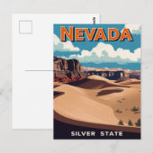 Nevada Desert Landscape Postkarte (Vorne/Hinten)
