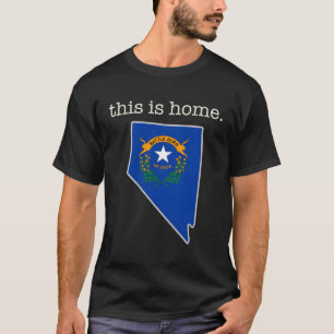 Nevada Dies ist Zuhause mit Staat Kontur und Nevad T-Shirt