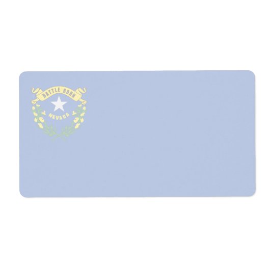 Nevada Faint Flag Shipping Label (Vorne)