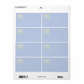 Nevada Faint Flag Shipping Label (Vorne)