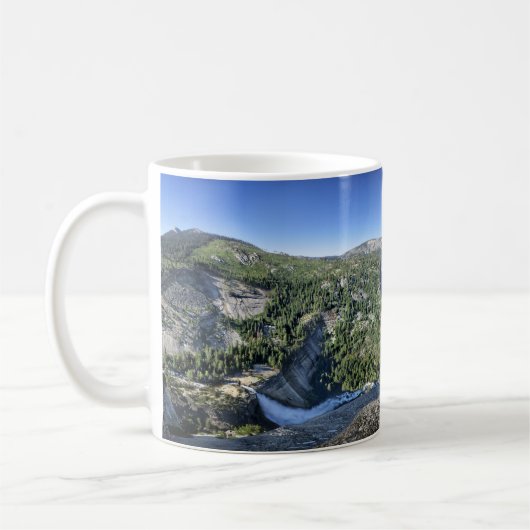 Nevada Fall von Liberty Cap - Yosemite Kaffeetasse (Links)