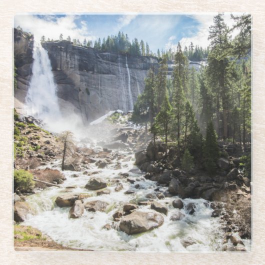 Nevada-Fälle Glasuntersetzer (Vorderseite)