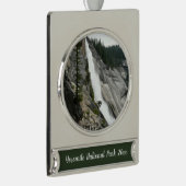 Nevada Falls at Yosemite National Park Banner-Ornament Silber (Rechts)