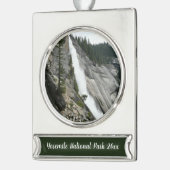 Nevada Falls at Yosemite National Park Banner-Ornament Silber (Links)