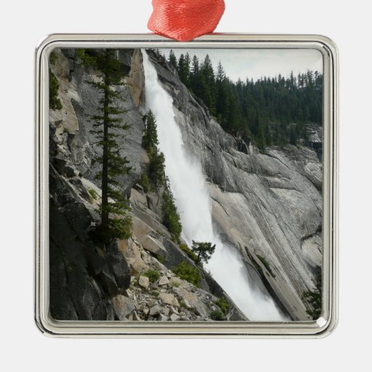 Nevada Falls at Yosemite National Park Ornament Aus Metall (Vorne)