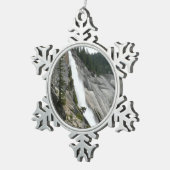 Nevada Falls at Yosemite National Park Schneeflocken Zinn-Ornament (Rechts)