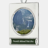 Nevada Falls from Panorama Trail Yosemite Banner-Ornament Silber (Links)