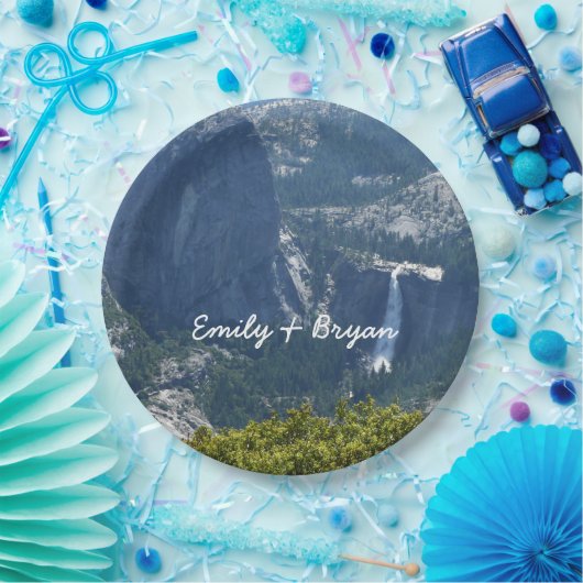 Nevada Falls from Panorama Trail Yosemite Pappteller (Party)