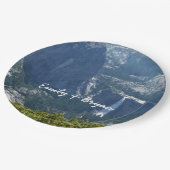 Nevada Falls from Panorama Trail Yosemite Pappteller (Schrägansicht)