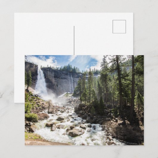Nevada Falls Postkarte (Vorne/Hinten)