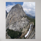 Nevada Falls und Liberty Cap Poster (Vorne)