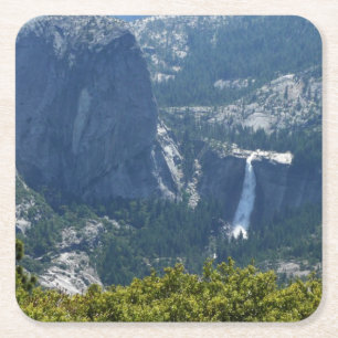 Nevada Falls vom Panorama Trail Rechteckiger Pappuntersetzer