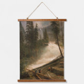 Nevada Falls, Yosemite Tapestry Wandteppich Mit Holzrahmen (Vorderseite)