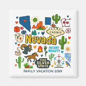 Nevada Family Trip Keepsake Personalized Magnet (Vorne)