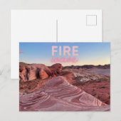 Nevada Feuerwelle Wandern Postkarte (Vorne/Hinten)