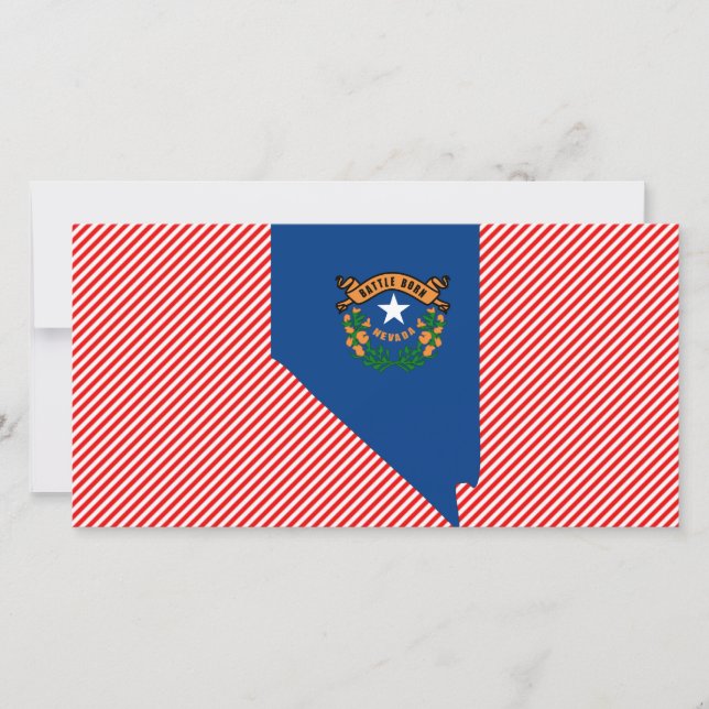 Nevada Flag Karte (Vorderseite)