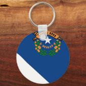 Nevada Flag Karte Schlüsselanhänger (Vorderseite)