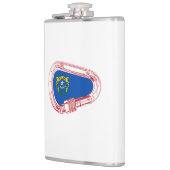 Nevada Flag Klettersteig Carabiner Flachmann (Links)