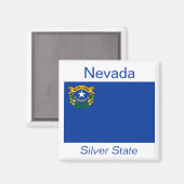 Nevada Flag Magnet (Vorderseite/Rückseite)