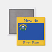 Nevada Flag Magnet (Vorderseite/Rückseite)