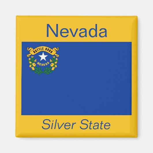 Nevada Flag Magnet (Vorne)