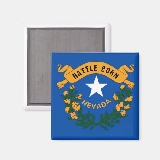 Nevada Flag Magnet (Vorderseite/Rückseite)