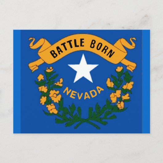 Nevada Flag Postkarte (Vorderseite)